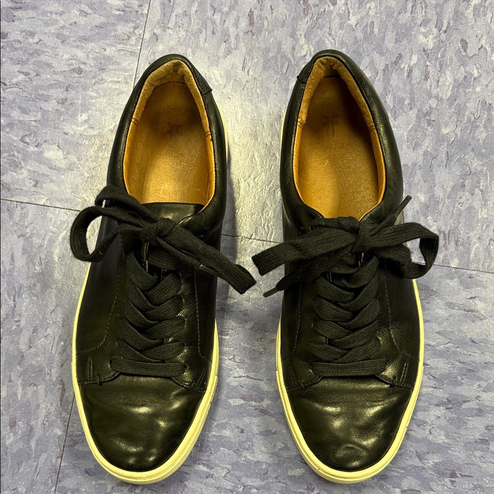 Frye Black Leather Sneakers